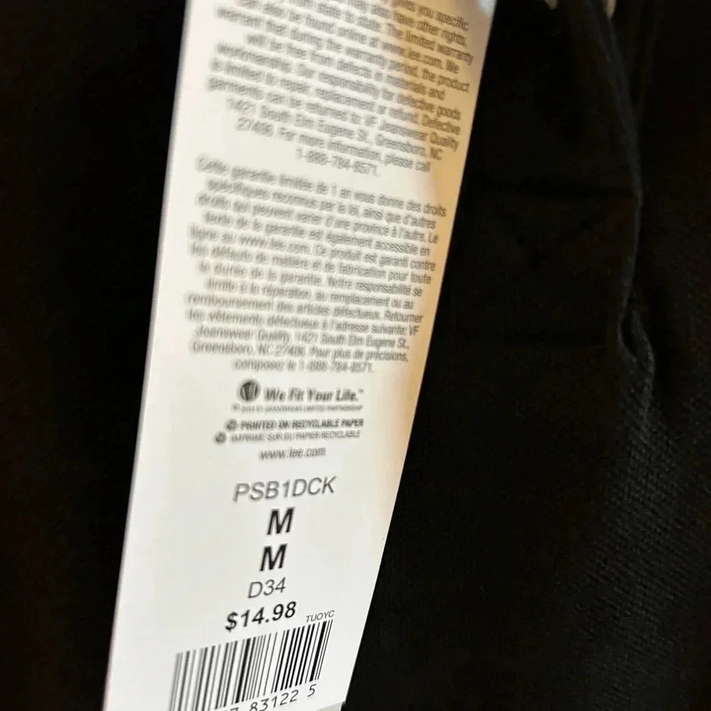 polo shirt  golf cotton black, NWT, Y2K vtg,LEE Riders activewear,cottagecore - Picture 5 of 13